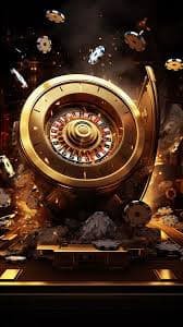 Live wheel spinning and ball settling during an Auto Roulette round